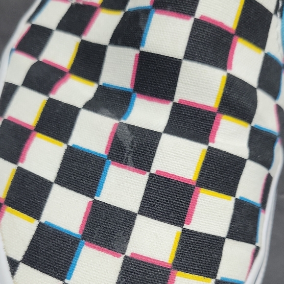 Vans Multicolor Checkerboard Slip-Ons Mens 8.5 womens 10 - Picture 8 of 9